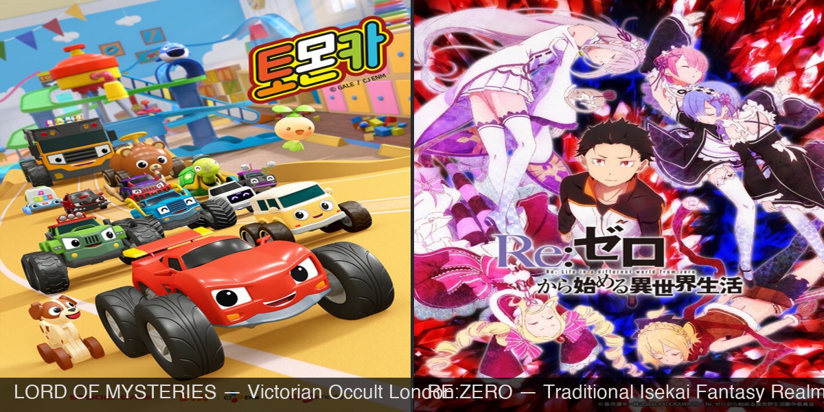 Lord of Mysteries Victorian London setting vs Re:Zero fantasy world comparison